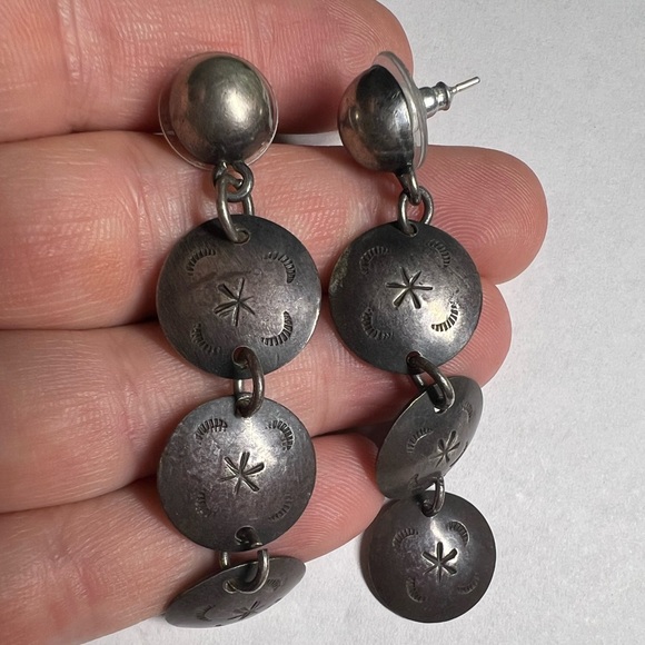Vintage Sterling Silver Dangle Earrings